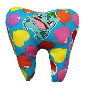 Tooth Fairy Pillow Hand Crafted - Pokémon Squirtel Charizard